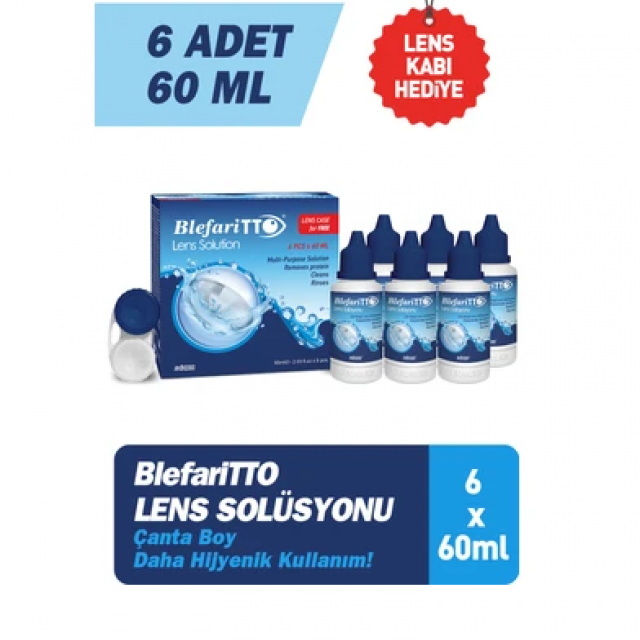 BLEFARİTTO Lens Solüsyonu 6X60ml BLEFARİTTO Lens Solüsyonu 6X60ml