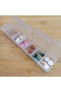 RAJ Haftalık Günlük Ilaç Saklama Kutusu 7 Günlük Ilaç Saklama Kabı RAJ Haftalık Günlük Ilaç Saklama Kutusu 7 Günlük Ilaç Saklama Kabı